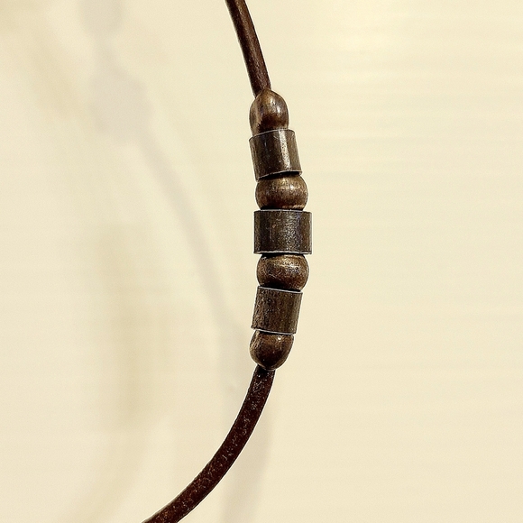 Pearl, Sterling and Brown Beaded Necklace - Picture 3 of 5